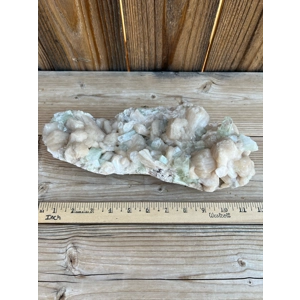 5.2 Lb. Green Apophyllite Crystal Cluster with Stilbite from India. You get this piece!