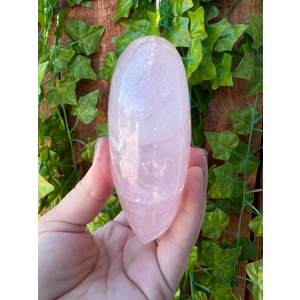 1.56 Lb Rose Quartz Heart. 4.5 Inch Polished Rose Quartz Crystal Puffy Heart. You get this piece!