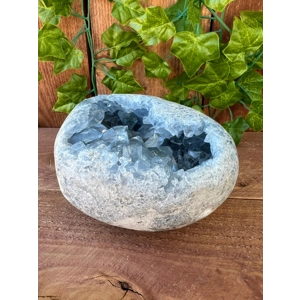 4.64 Lb Blue Celestite Heart Polished Geode Crystal Cluster. You get this piece!