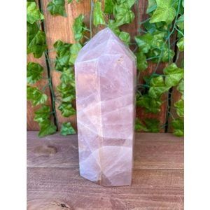 6.46 Lb. Large Rose Quartz Point. 8.8 Inch Tall Polished Rose Quartz Crystal Obelisk. Rose Quartz Ge