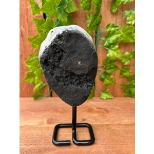 2.22 Lb. Quartz Crystal Cluster With Agate On Stand. You get this piece!