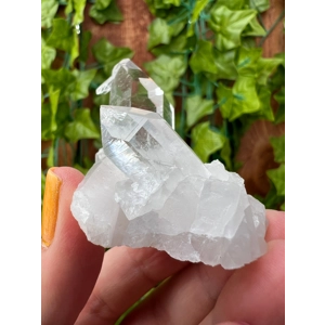 1.65 oz. Arkansas Clear Quartz Crystal Points Cluster. AR17. You get this piece!