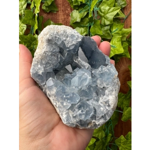 1.91 Lb Large Blue Celestite Geode Crystal Specimen. You get this piece!