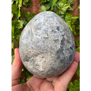 2.91 Lb Blue Celestite Egg. Polished Geode Crystal Cluster. You get this piece!