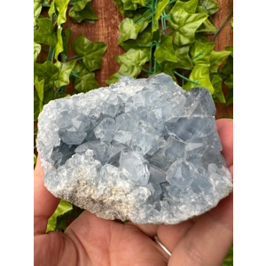 1.72 lb Raw Celestite Crystal Cluster. Blue Celestite Geode. You get this piece!
