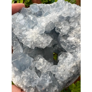1.72 lb Raw Celestite Crystal Cluster. Blue Celestite Geode. You get this piece!