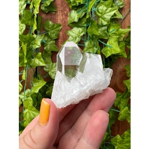 2.49 oz. Arkansas Clear Quartz Crystal Points Cluster. AR11. You get this piece!