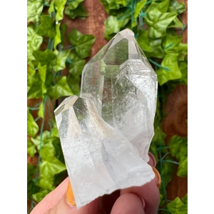 3 oz. Arkansas Clear Quartz Crystal Twin Points Cluster. AR19. You get this piece!