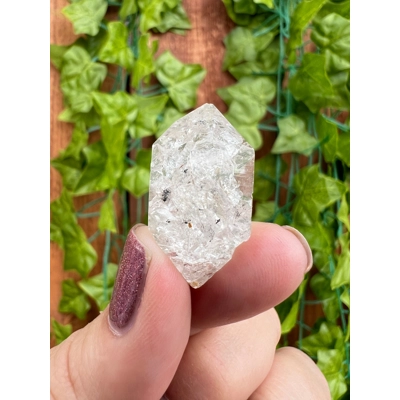 0.29 oz Herkimer Diamond Quartz Crystal from Turtle Clan Ridge in Fonda NY. 8.1 grams. H23. You get 