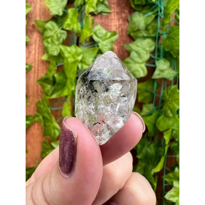 0.33 oz. Herkimer Diamond Quartz Crystal from Turtle Clan Ridge in Fonda NY. 9.3 grams. H24. You get