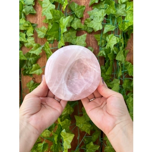 1.83 Lb Large Rose Quartz Dish 4.6 Inch Polished Rose Quartz Charging Plate. You get this piece!