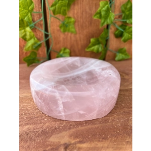1.83 Lb Large Rose Quartz Dish 4.6 Inch Polished Rose Quartz Charging Plate. You get this piece!