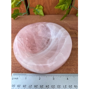 1.83 Lb Large Rose Quartz Dish 4.6 Inch Polished Rose Quartz Charging Plate. You get this piece!