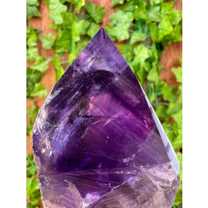 9.85 oz. Bahia Amethyst Crystal Point. Amethyst Quartz Point. You get this piece!