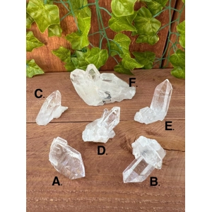 Clear Arkansas Quartz Crystal Cluster - Choose Your Piece!