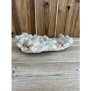 5.2 Lb. Green Apophyllite Crystal Cluster with Stilbite from India. You get this piece!