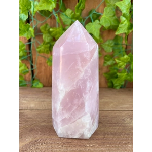 2.2 Lb Large Rose Quartz Obelisk. 6.25 Inch Polished Rose Quartz Crystal Point. Rose Quartz Generato