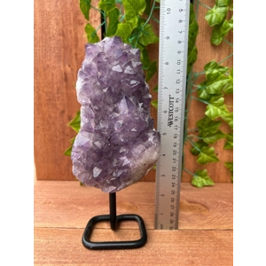 2.8 Lb. Purple Amethyst Crystal Cluster with Metal Display Stand. You get this piece!