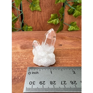 1.65 oz. Arkansas Clear Quartz Crystal Points Cluster. AR17. You get this piece!
