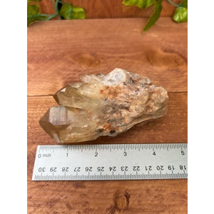 11.52 oz. Natural Citrine Quartz Cathedral from the Congo. Kundalini Smoky Citrine. You get this pie