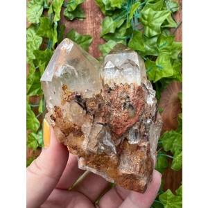 11.97 oz. Natural Citrine Quartz Cathedral from the Congo. Kundalini Smoky Citrine. You get this pie