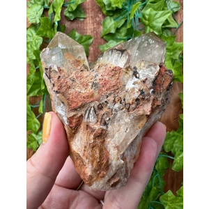 11.97 oz. Natural Citrine Quartz Cathedral from the Congo. Kundalini Smoky Citrine. You get this pie