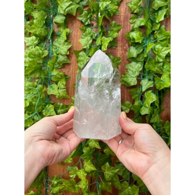 3.48 lb. Super Clear Quartz Crystal Point. Polished Quartz Point. You get this piece!