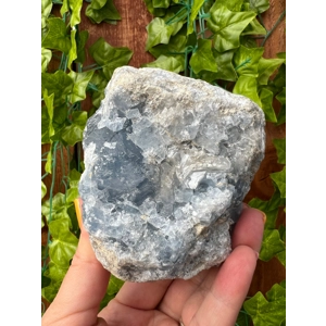 1.91 Lb Large Blue Celestite Geode Crystal Specimen. You get this piece!
