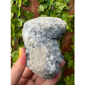 1.91 Lb Large Blue Celestite Geode Crystal Specimen. You get this piece!