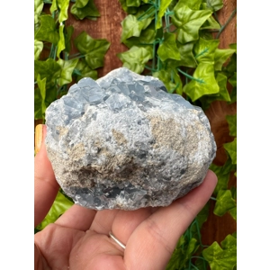 1.91 Lb Large Blue Celestite Geode Crystal Specimen. You get this piece!