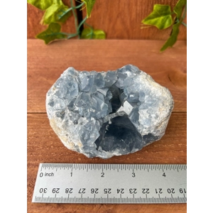 1.91 Lb Large Blue Celestite Geode Crystal Specimen. You get this piece!