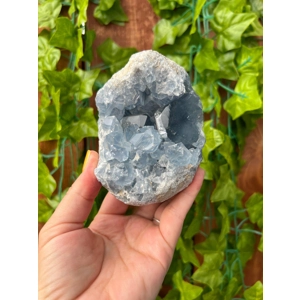 1.91 Lb Large Blue Celestite Geode Crystal Specimen. You get this piece!