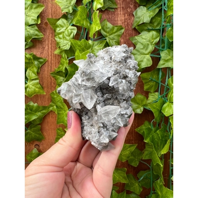 9.64 oz. Dog Tooth Calcite with Marcasite Cluster from Linwood Mine in Buffalo Iowa. You get this pi