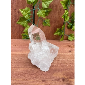 9.81 oz Arkansas Quartz Crystal Point Cluster. Natural Water Clear Quartz Points from Arkansas. You