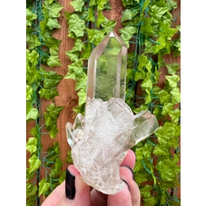 3.91 oz. Super Clear Quartz Points Crystal Cluster. Natural Quartz Point from Brazil. You get this p