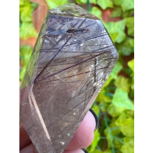 1.76 oz Clear Smoky Quartz Crystal Freeform with Copper and Gold Rutile. You get this piece!