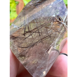 1.76 oz Clear Smoky Quartz Crystal Freeform with Copper and Gold Rutile. You get this piece!