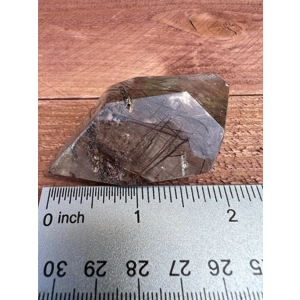 1.76 oz Clear Smoky Quartz Crystal Freeform with Copper and Gold Rutile. You get this piece!