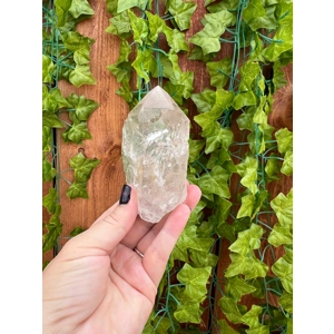 7 oz. Clear Quartz Crystal Point. Twin Quartz Points. All Natural Water Clear Quartz Point from Braz