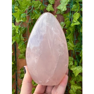1.91 Lb. Rose Quartz Freeform Crystal. 5.4 Inch. Polished Rose Quartz Freeform Crystal. You get this