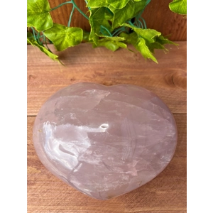 5.37 Lb Large Rose Quartz Heart. 6.5 Inch Polished Rose Quartz Crystal Puffy Heart. You get this pie
