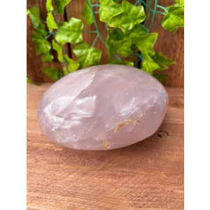 5.37 Lb Large Rose Quartz Heart. 6.5 Inch Polished Rose Quartz Crystal Puffy Heart. You get this pie