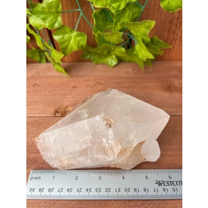 1.97 Lb Clear Quartz Crystal Point with Etching and Inclusions. You get this piece!