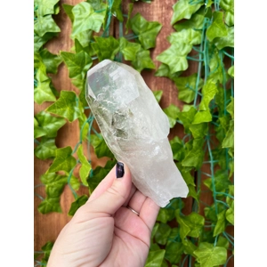 14.35 oz Large Lemurian Quartz Crystal Point from Brazil. You get this piece!