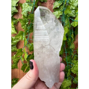 14.35 oz Large Lemurian Quartz Crystal Point from Brazil. You get this piece!