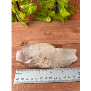 14.35 oz Large Lemurian Quartz Crystal Point from Brazil. You get this piece!