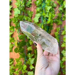 1.55 Lb Super Clear Lemurian Quartz Crystal Point. Natural Water Clear Quartz Point from Brazil. You