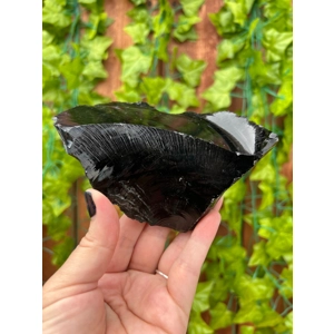 11.51 oz. Large Black Obsidian Crystal. Natural Raw Obsidian. You get this piece!