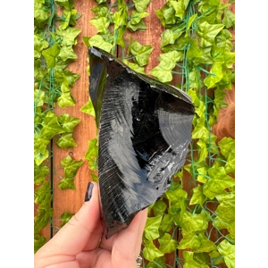 11.51 oz. Large Black Obsidian Crystal. Natural Raw Obsidian. You get this piece!