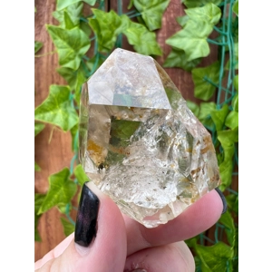 Large 1.76 oz A Grade Raw Herkimer Diamond Quartz Crystal Cluster from Herkimer County NY. Golden He